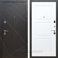 Входная дверь Армада Лофт ФЛ-3 (Венге / Белый матовый)
