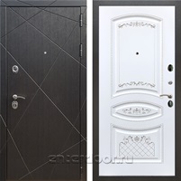 Входная дверь Армада Лофт ФЛ-316 (Венге / Белый патина Серебро)