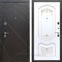 Входная дверь Армада Лофт ФЛ-317 (Венге / Белый патина Золото)