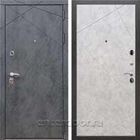 Входная металлическая дверь Армада 13 ФЛ-291 (Бетон тёмный / Бетон светлый)