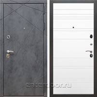 Входная металлическая дверь Армада 13 ФЛ-14 (Бетон тёмный / Белый ясень)