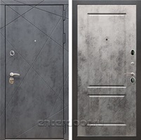 Входная металлическая дверь Армада 13 ФЛ-117 (Бетон тёмный / Бетон тёмный)