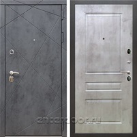 Входная металлическая дверь Армада 13 ФЛ-243 (Бетон тёмный / Бетон светлый)