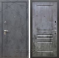 Входная металлическая дверь Армада 13 ФЛ-243 (Бетон тёмный / Бетон темный)