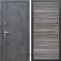 Входная металлическая дверь Армада 13 Гладкая (Бетон тёмный / Сандал серый)