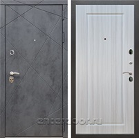 Входная металлическая дверь Армада 13 ФЛ-119 (Бетон тёмный / Сандал белый)