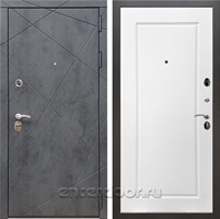 Входная металлическая дверь Армада 13 ФЛ-119 (Бетон тёмный / Белый ясень)