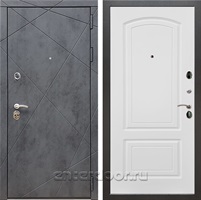 Входная дверь Армада Лофт ФЛ-138 (Бетон тёмный / Белый ясень)