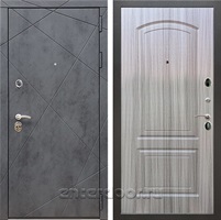 Входная дверь Армада Лофт ФЛ-138 (Бетон тёмный / Сандал серый)
