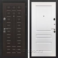 Входная металлическая дверь Сенатор Престиж ФЛ-243 (Венге / Белый матовый)
