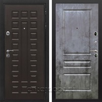 Входная металлическая дверь Сенатор Престиж ФЛ-243 (Венге / Бетон темный)