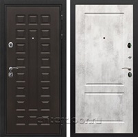 Входная металлическая дверь Сенатор Престиж ФЛ-117 (Венге / Бетон светлый)