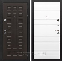 Входная металлическая дверь Сенатор Престиж ФЛ-14 (Венге / Белый ясень)