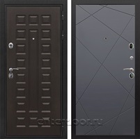 Входная металлическая дверь Сенатор Престиж ФЛ-291 (Венге / Графит софт)