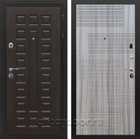 Входная металлическая дверь Сенатор Престиж ФЛ-185 (Венге / Сандал серый)