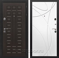 Входная металлическая дверь Сенатор Престиж ФЛ-247 (Венге / Белый ясень)
