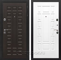 Входная металлическая дверь Сенатор Престиж ФЛ-244 (Венге / Белый матовый)