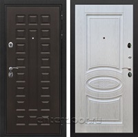 Входная металлическая дверь Сенатор Престиж ФЛ-181 (Венге / Лиственница беж)