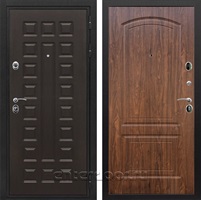 Входная металлическая дверь Сенатор Престиж ФЛ-138 (Венге / Орех темный)