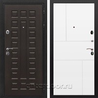 Входная металлическая дверь Сенатор Престиж ФЛ-290 (Венге / Белый матовый)