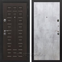 Входная металлическая дверь Сенатор Престиж ФЛ-290 (Венге / Бетон светлый)