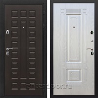 Входная металлическая дверь Сенатор Престиж ФЛ-2 (Венге / Лиственница беж)