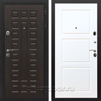 Входная металлическая дверь Сенатор Престиж ФЛ-3 (Венге / Белый матовый)