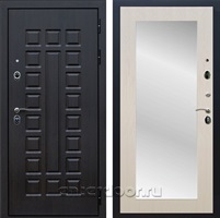 Входная металлическая дверь Сенатор 3К Премиум с зеркалом Оптима (Венге / Лиственница беж)