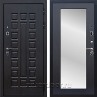 Входная металлическая дверь Сенатор 3К Премиум с зеркалом Оптима (Венге / Венге)