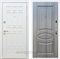 Входная металлическая дверь Сиэтл White ФЛ-181 (Белый матовый / Сандал серый)