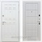 Входная металлическая дверь Сиэтл White ФЛ-39 (Белый матовый / Лиственница беж)