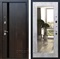Входная металлическая дверь Премьер 3К с зеркалом Оптима (Тиковое дерево / Бетон светлый)