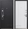Входная металлическая дверь Luxor MX-14 Техно (Муар черный / Вайт белый)