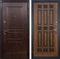 Входная стальная дверь Лекс Сенатор Винорит Голден патина черная (панель №33)