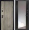 Входная дверь Ветра 3к с зеркалом ФЛЗ-516 (Дуб галифакс / Черная шагрень)
