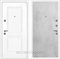 Входная дверь Неон 3К Белый софт / Гладкая Бетон светлый