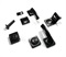 Комплект черной квадратной фурнитуры
