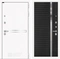 Входная дверь Line White 31 (Шагрень белая / Черный кварц)