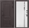 Входная дверь Полярис Термо Лайт №31 зеркальная вставка с тонировкой (Муар коричневый / Белый софт) для частного загородного дома и дачи 30626 - фото 140429