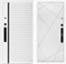 Входная дверь Урбан Лайн Белая с умным замком - ФЛ-291 Белый матовый для установки в квартиру 30709 - фото 140789