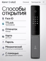 Входная дверь Пиано Смарт 2.0 с умным замком - 11 Графит софт для установки в квартиру 30747