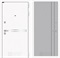 Входная дверь Лайн Вайт 10 (Шагрень белая / Серый рельеф софт) для установки в квартиру 31196 - фото 144895