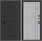 Входная дверь Аляска Термо Лайт 10 - Серый рельеф софт, черный молдинг для частного загородного дома и дачи 31336 - фото 145806