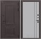 Входная дверь Полярис Термо Лайт 10 - Серый рельеф софт, черный молдинг для частного загородного дома и дачи 31341 - фото 145831