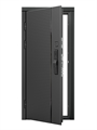 Входная дверь Блэк Лайн с умным замком - Классика Белое дерево для установки в квартиру 32148
