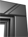 Входная дверь Лучи Блэк с умным замком - Лион Дуб для установки в квартиру 33438