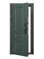 Входная дверь Премьер Грин с умным замком - зеркало ФЛЗ-649 Капучино для установки в квартиру — 33635