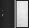 Входная металлическая дверь Лабиринт Классик 3 (Шагрень черная / Белый софт)