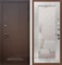 Входная дверь Армада Урбан с Зеркалом Пастораль (Ясень шоколадный / Сандал белый)