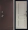 Уличная металлическая дверь с терморазрывом Аргус Аляска-1 (Медный антик / Ясень белый)
